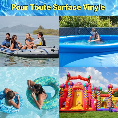 Paistely Ruban adhésif pour piscine sous-marine, transparent, imperméable, pour réparation de différentes surfaces de piscine (10 x 152 cm) – vue 5