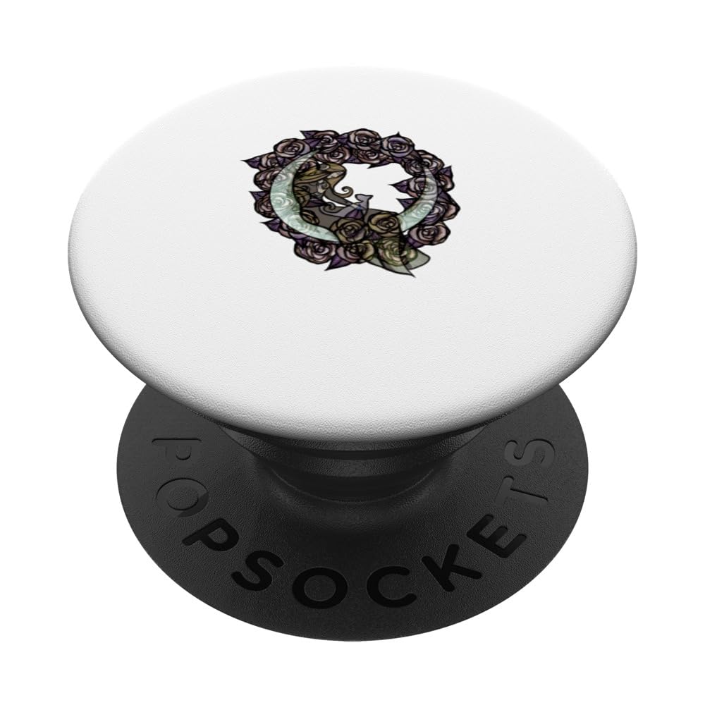 Mauve Moon Child Moon Cat Goddess Art PopSockets Swappable PopGrip