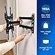 PHILIPS TV Wandhalterung SQM9232/10 - TVs von 26 bis 70 - Max. 35 KG - LED, LCD, QLED, OLED, Gebogene und Flache TVs - TV-Kabelmanagement - VESA-Montagelöcher - Schwarz