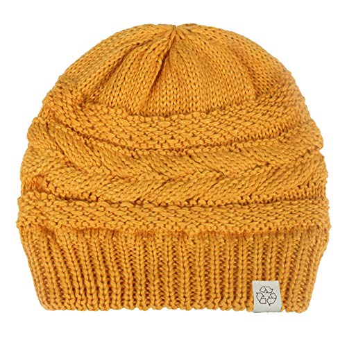 David & Young Sustainable Recycled Fashion Beanie - Unisex Cozy Fashion Hat Made from 100% Recycled Yarn