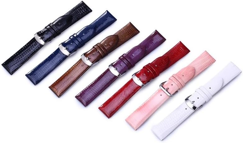 Watch Band Woman Leather Straps 12-22mm Accessories Lizard Pattern Watchbands