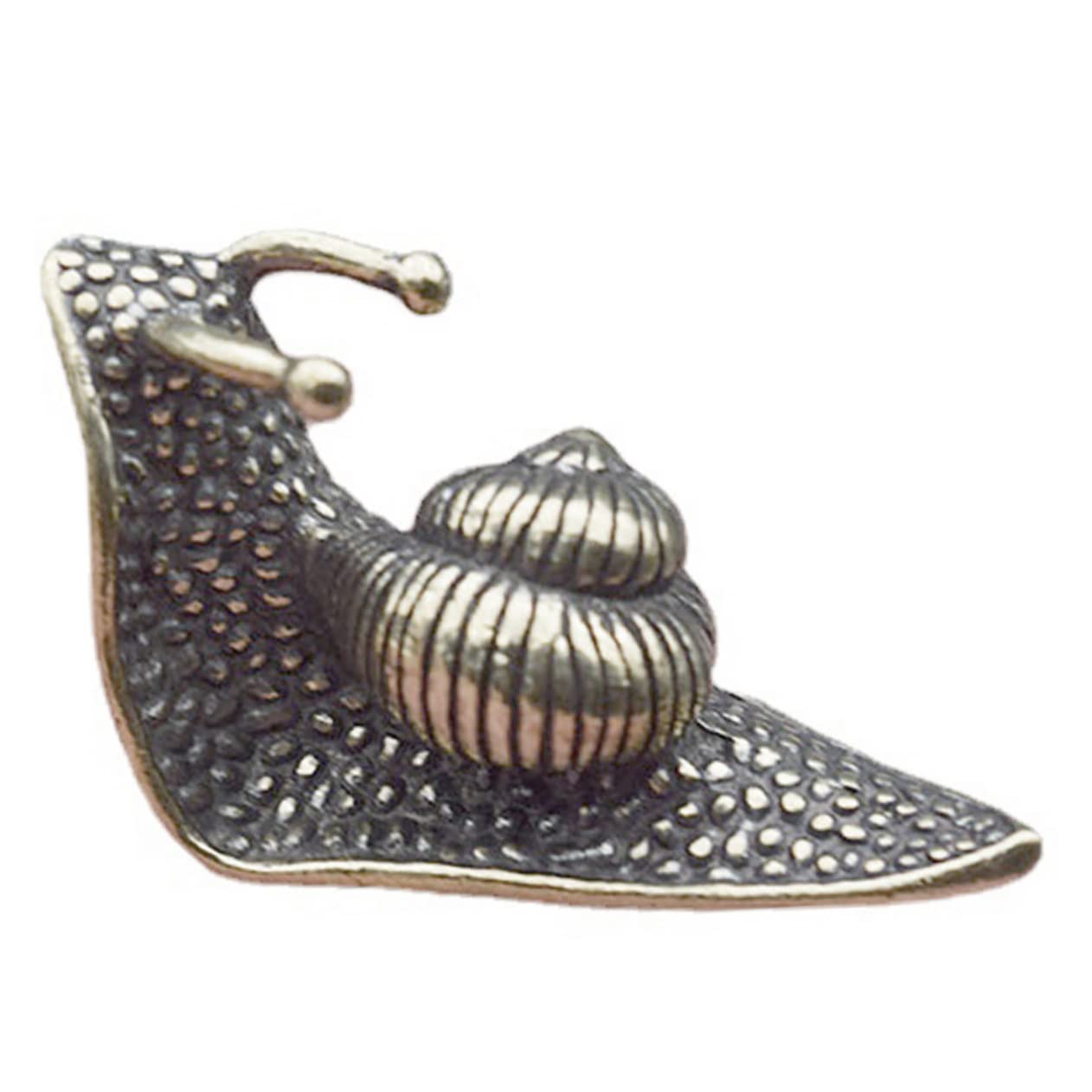 GLEAVI 2er Set Messing Schnecken Figuren - Retro Deko Für Wohnzimmer, Garten & Büro