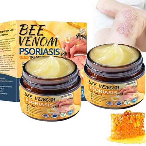 Crema Avanzada Para El Tratamiento De La Psoriasis Con Veneno De Abeja Ourlyard, Ungüento Para El Tratamiento De La Psoriasis, Adecuada Para Todos Los Tipos De Piel (2pcs)