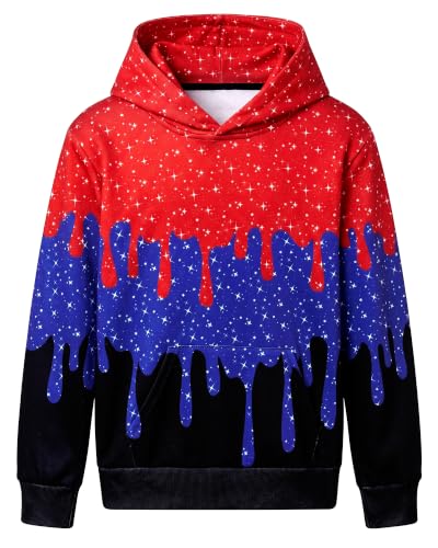 Image of Boys Girls Warm Fleece Hoodies Sweatshirt with Pockets Size 5-16 Years