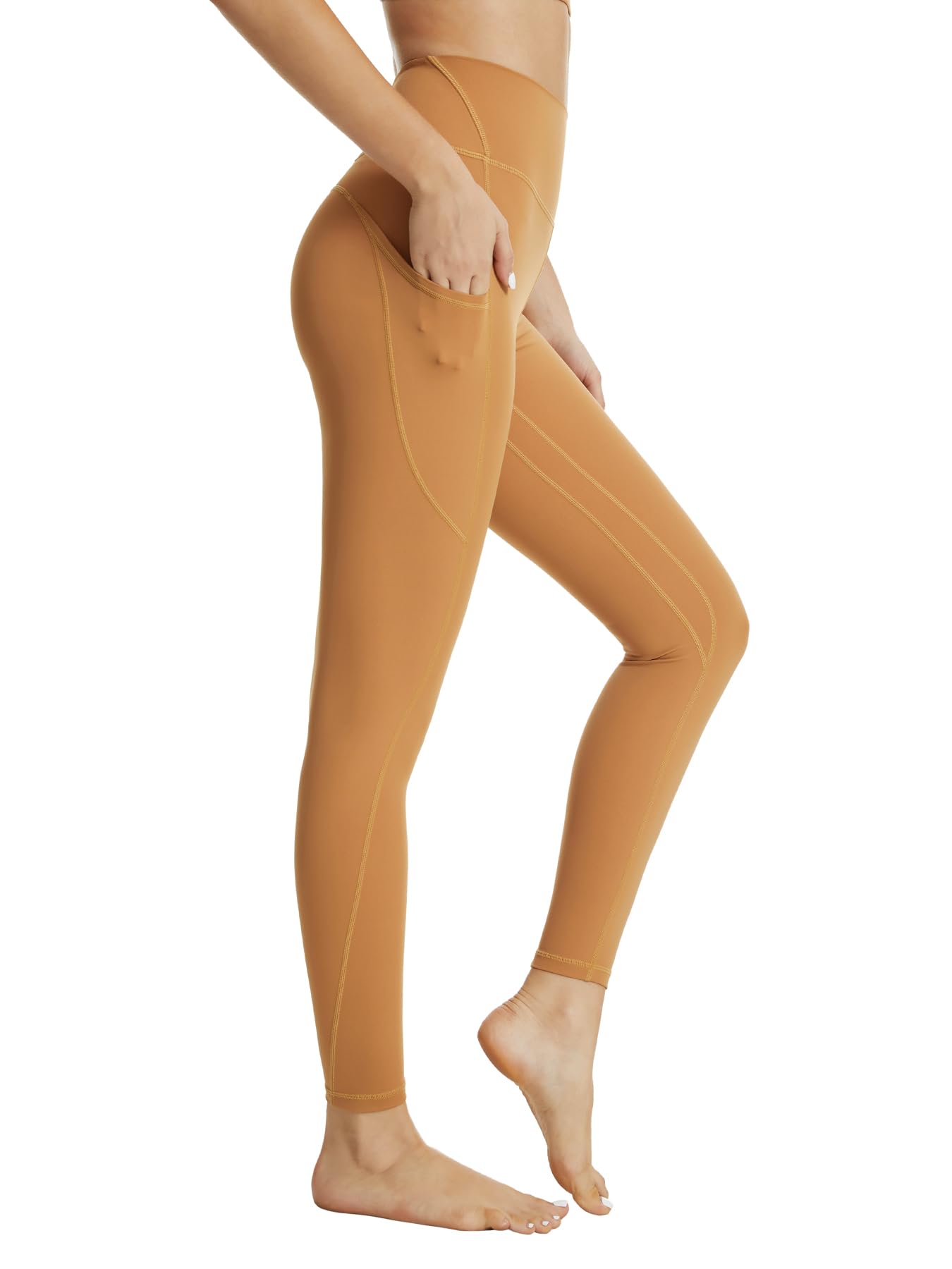 Buepeara Sport Leggings Damen Sporthose mit Taschen, High Waist Tights Laufhose Fitnesshose Für Sport & Alltag