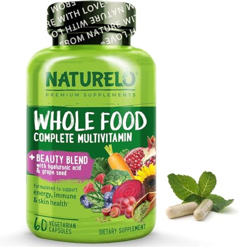 NATURELO Whole Food Multivitamin with Extra Hair, Skin and Nails ...