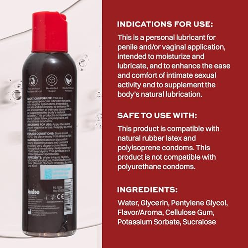 Image of Wet Chocolate Kiss Edible Lube, Condom Safe, Sugar-Free, 3.1 Fl Oz