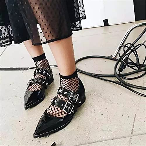 Womens Fishnet Socks Short Ankle Sock High Mesh Fishnet Hosiery 5 Pack/10 Pack4