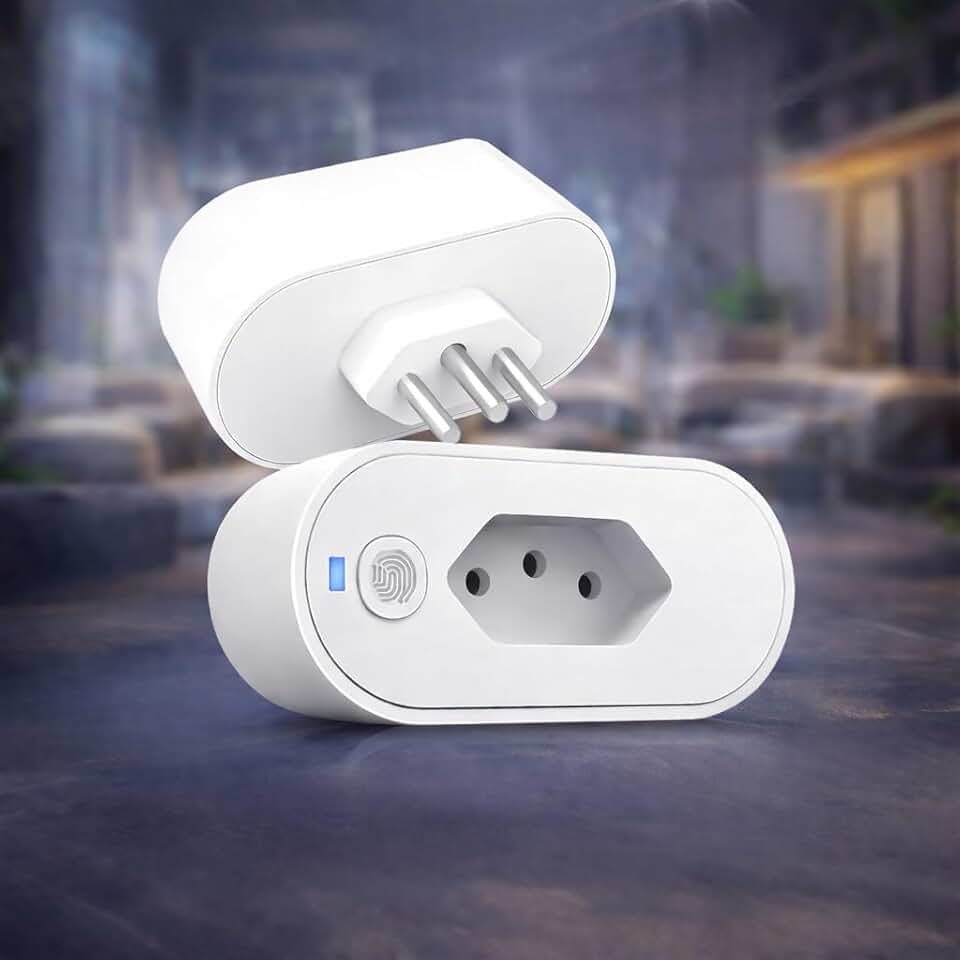 Tomada Inteligente Wi Fi Bivolt Smart Plug Com Monitor De Consumo Compatível Com Alexa Google Home App Tuya Smart Life Automação Residencial Linha A Premium