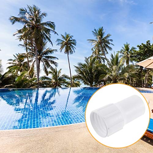 DOITOOL 2 PCS Piscina Skimmer Inlet Mangueira Manguito Branco Manguito Final Piscina Cabeça de Vácuo