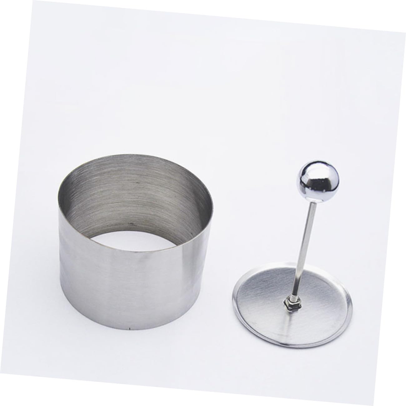 Molde Bordes Lisos de Acero Inoxidable Redondo para Platos Fríos Mantiene la Forma de Alimentos Herramienta Práctica para Cocina y Repostería
