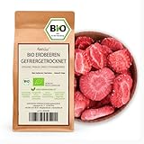 Kamelur BIO Erdbeeren gefriergetrocknet 250g - Erdbeerchips Bio in biologisch abbaubarer Verpackung