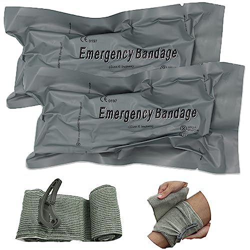 6" Israeli Bandage, Hemostatic Compression Bandages With Sterile Double