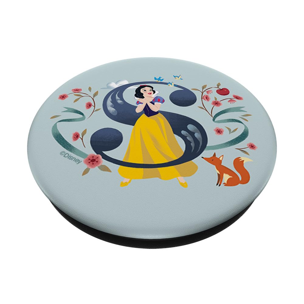 Disney Princess Alphabet Monogram Letter S for Snow White PopSockets PopGrip Intercambiabile