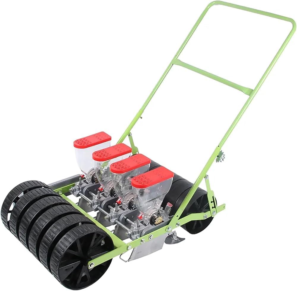 Manual Seeder for Vegetable Small Coriander Cabbage Spinach Celery Machine Precision Outdoor Garden Agricultural Seed Planter (Color:4 Row)