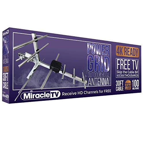 Antenne Miracle LED longue portée 160 km avec câble étanche 9,1 m