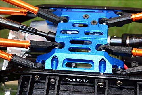 Axial SCX10 II Upgrade Parts (AX90046, AXI90075) Aluminum Gear Box Bottom Mount - 1Pc Set Gray Silver