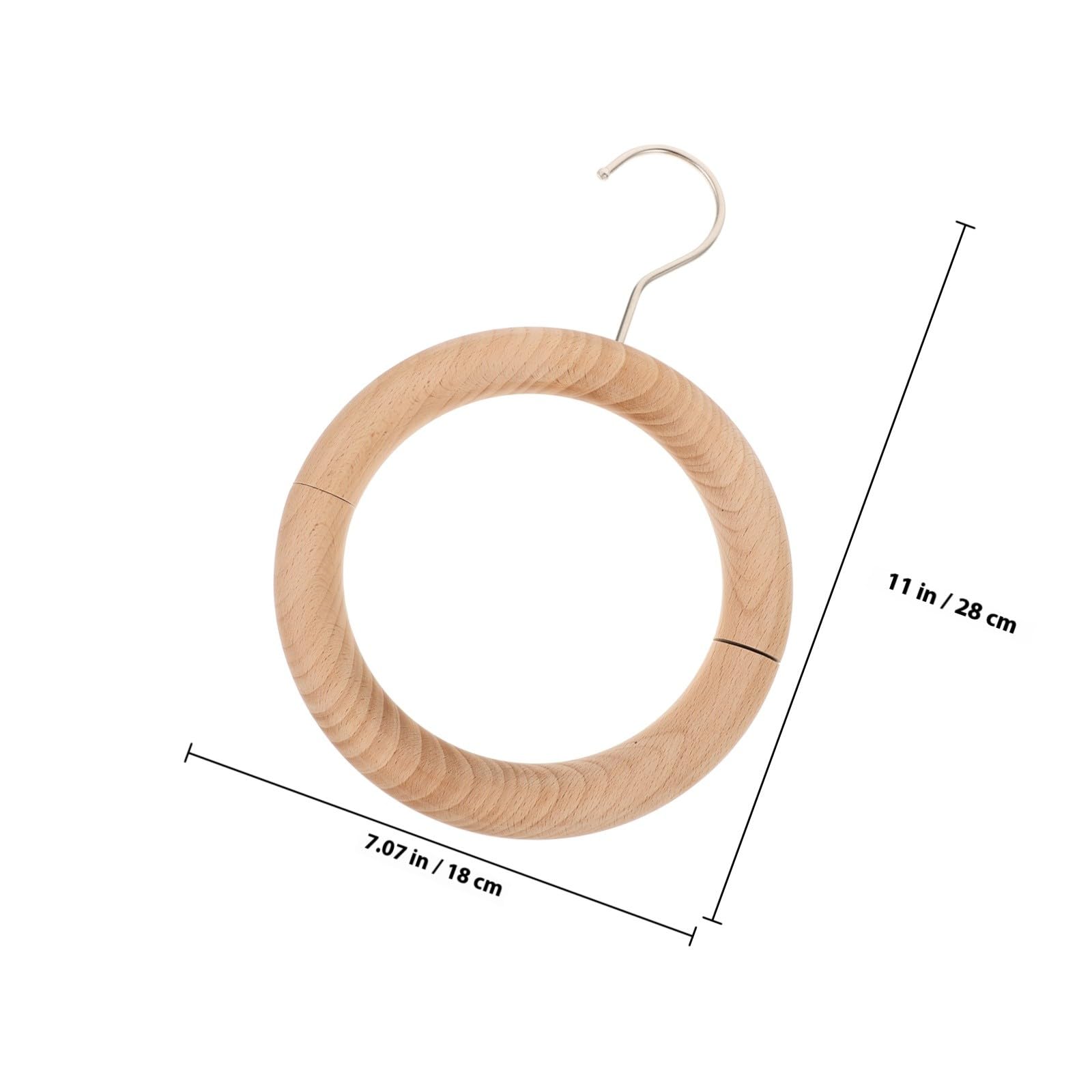 Organizador Multipropósito Magnético de Madera Hierro Bufandas y Anillo Sujetar para Ropa en Armarios y Closets
