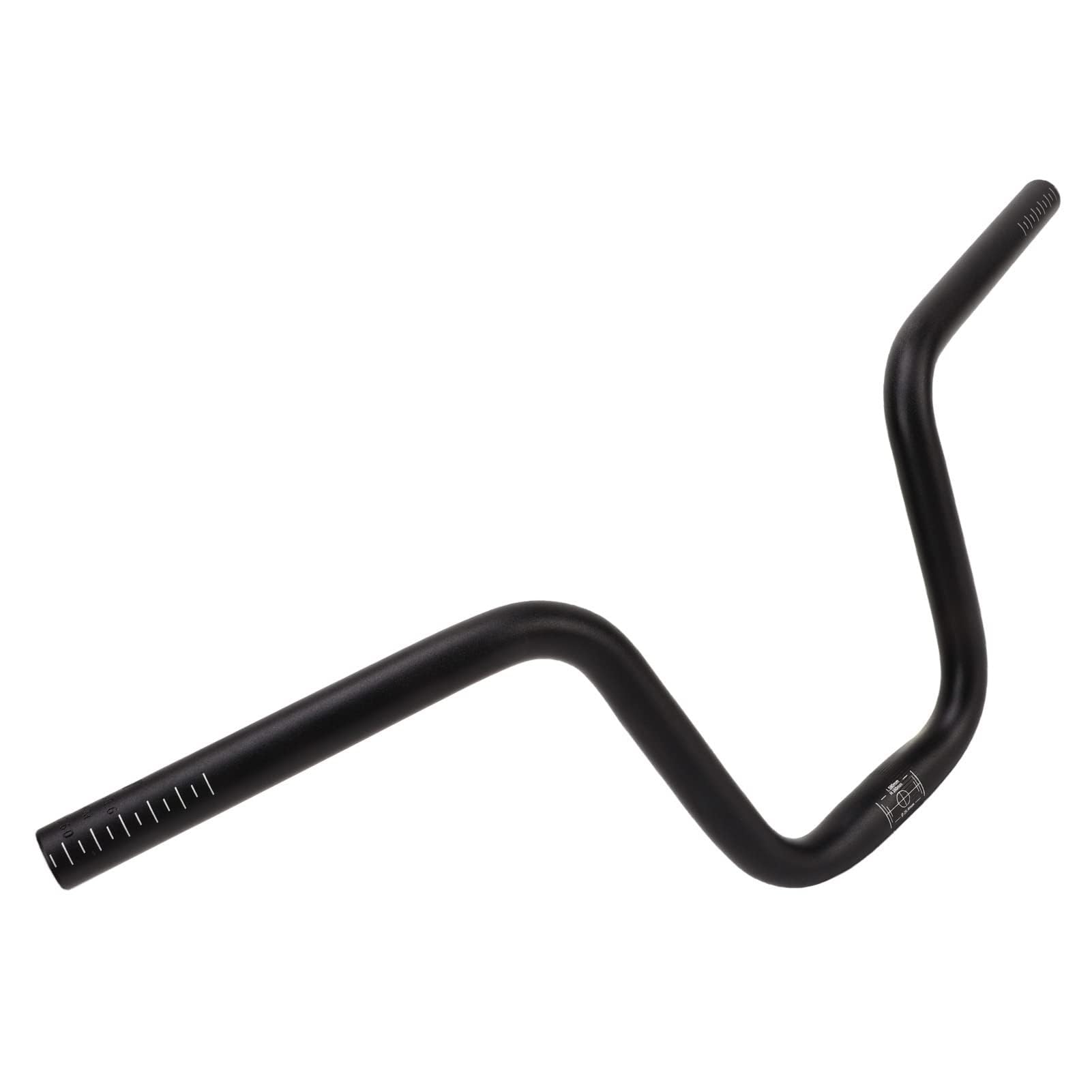 Ejoyous Mountain Bike Handlebar, 25.4 Mm Diameter Bike Handlebar Bicycle Handlebar Aluminum Alloy Length 580 Mm Foldable (160mm / 6.3in Height)