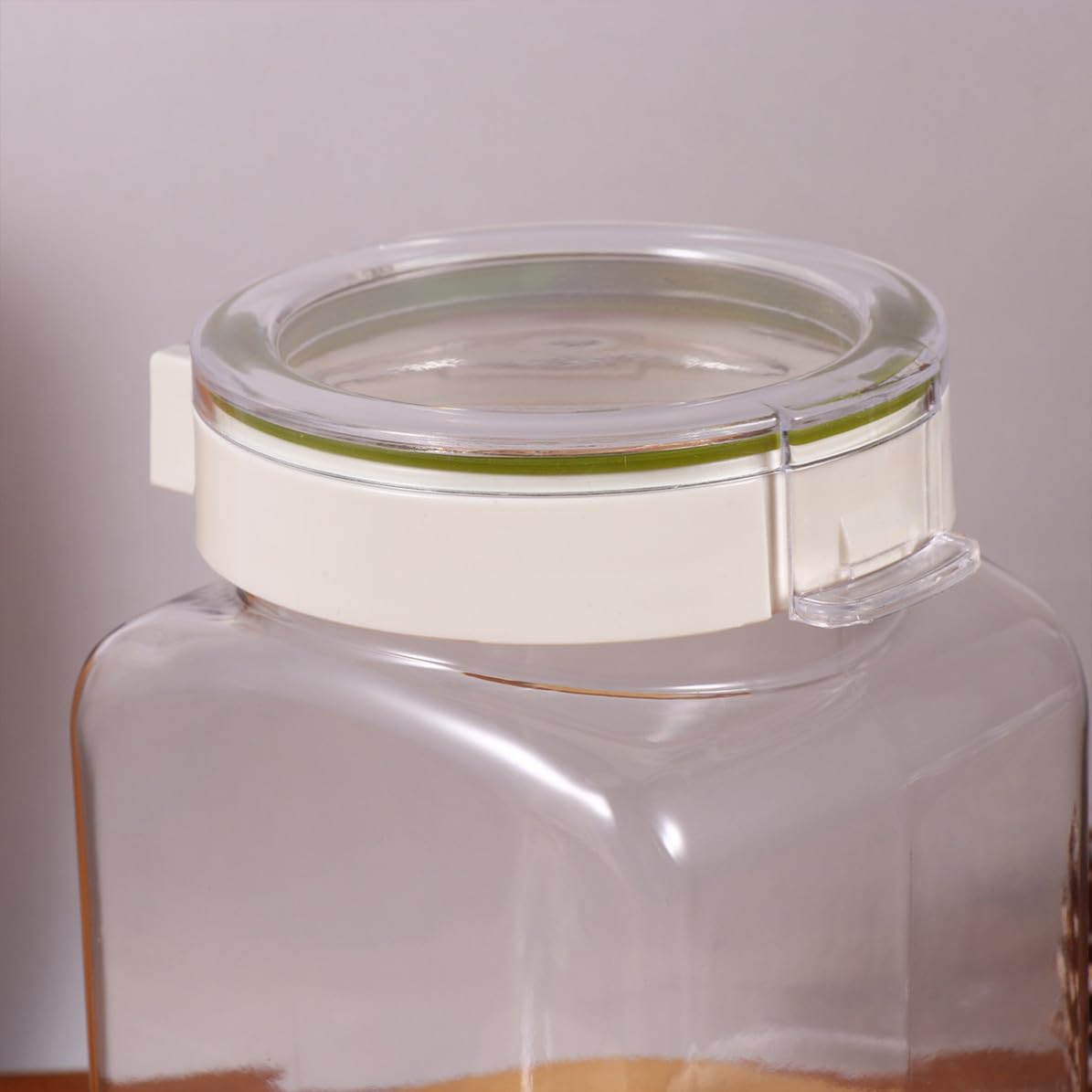 Plastic Food Storage Container with Convenient Packaging 1.1l Airtight Sealed Canister and Sturdy Plastic Material for Loose Tea and Pepper for Kitchen Pantry Organization image 4