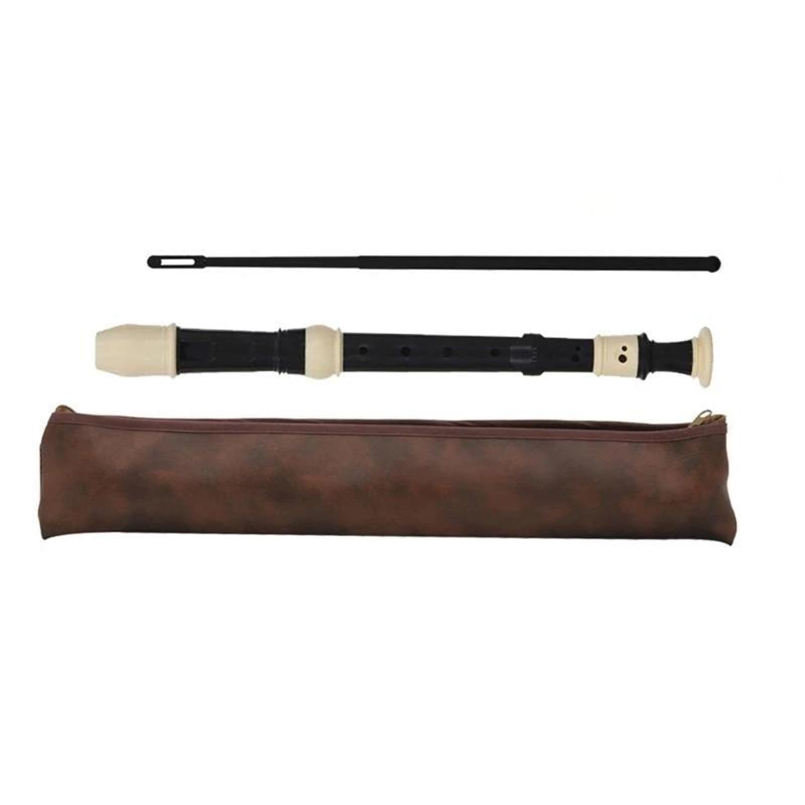 Flauto Dolce Flauto Dolce Soprano Britannico Flauto In Si A 8 Fori | Realizzato in resina ABS, robusto e durevole, non facilmente deformabile o usurabile.(Black)