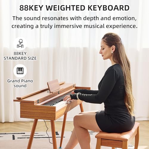 88-Key Digital Piano with Weighted Action
