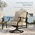SUNSHINE VALLEY Patio Furniture Set, Modern Metal Outdoor Patio Furniture, 3 Seater Sofa, 2 Swivel Chairs, 2 Ottomans and 5.75" Extra Thick Cushion, Patio Conversation Set for Garden Backyard Deck