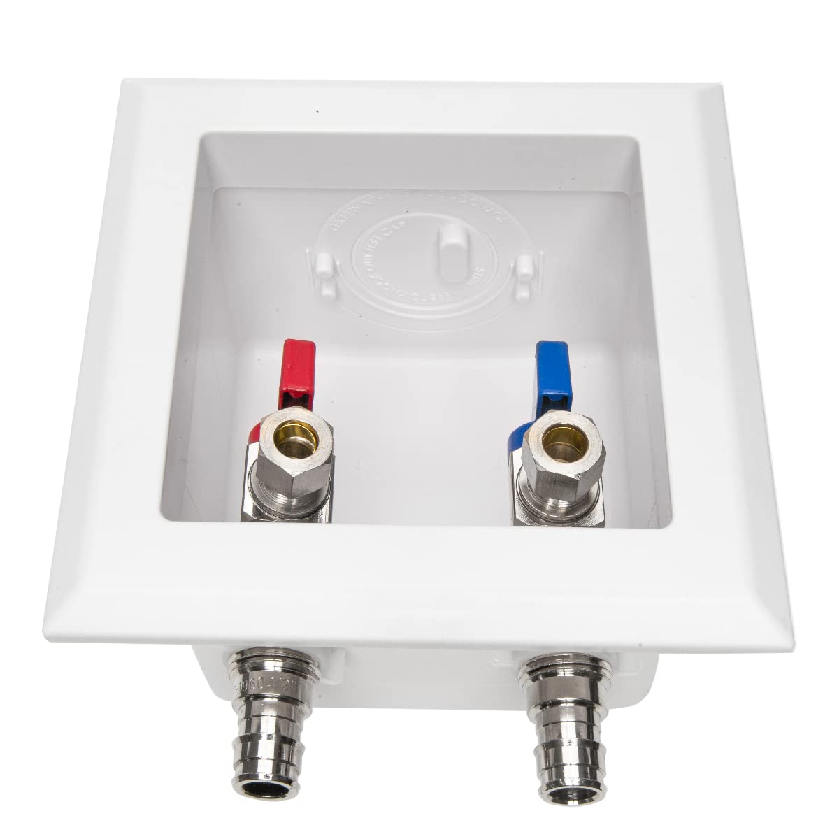 Pex Laundry Box EFIELD Washing Machine Outlet Box With 1/4 Turn Valves ...