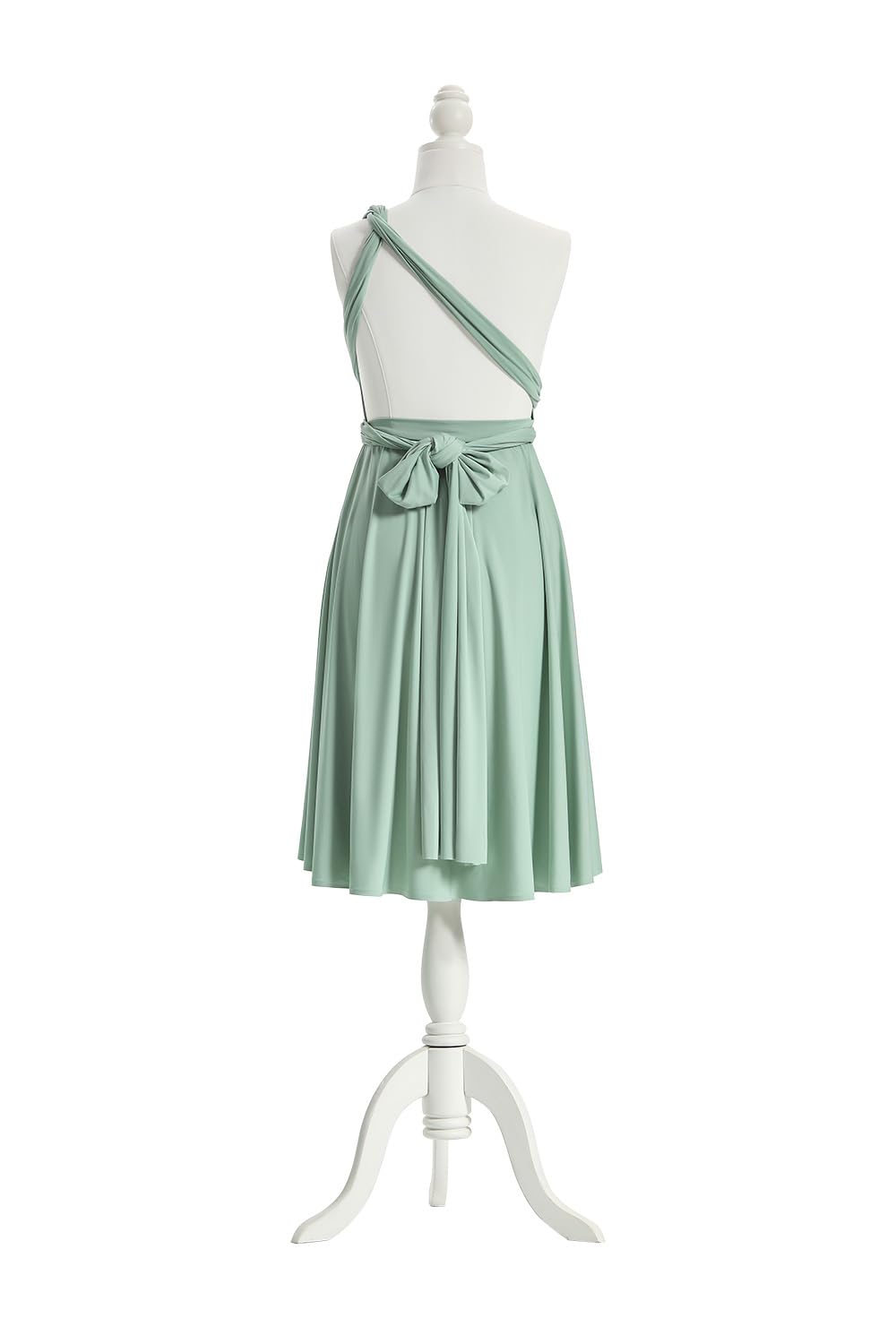 Vestido corto infinito para dama de honor, convertible, vestido midi multidirección