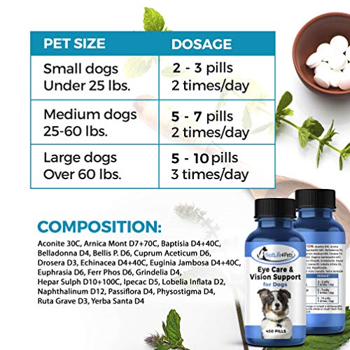 Eye Care and Vision Support Dog Supplement Natural Eye Infection