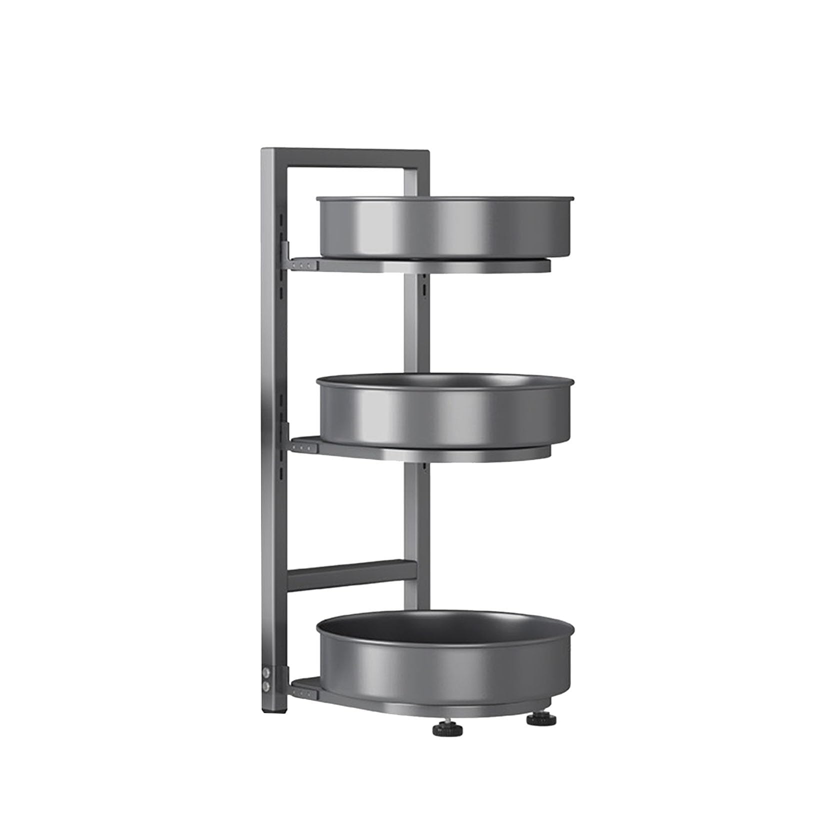 Organisateur Tournant Lazy Susan, Étagère À Épices Rotative pour Cuisine,3 Layer