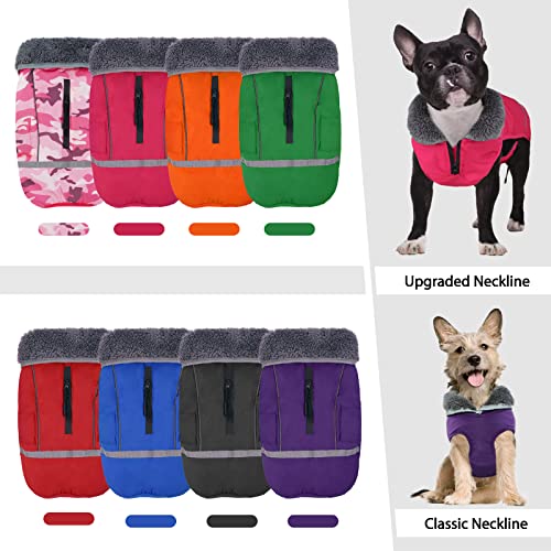 Image of QBLEEV Warm Dog Coat, Reflective Dog Jacket, Waterproof Dogs Winter Coat