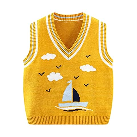 Mud Kingdom Chaleco de Punto sin Mangas para Niños Pequeños Cover