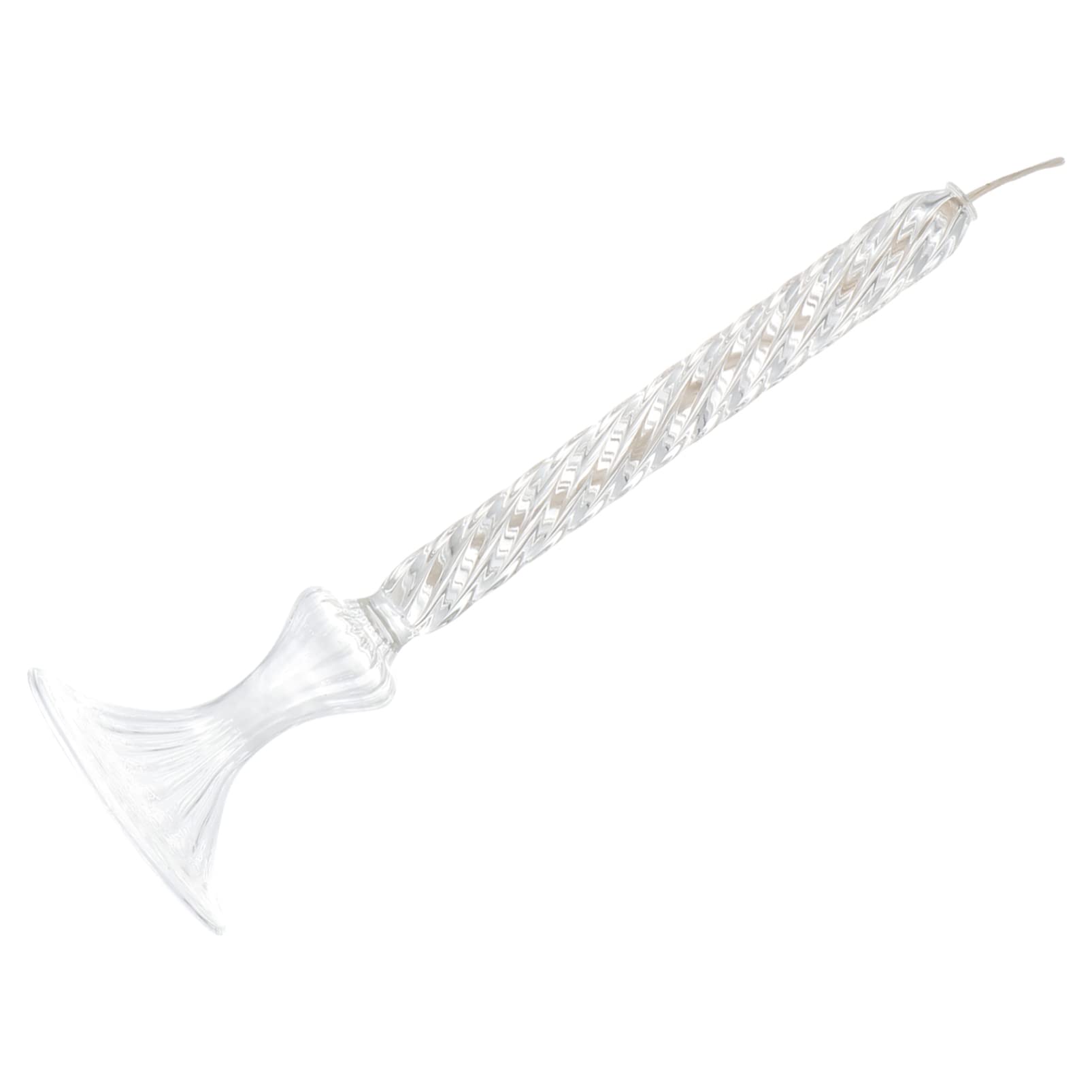 FRCOLOR 1pc Glass Candle Oil Lamp Oil Candle Ornament Candlelight Led Stake Candle Pillar Candle Led Candles Nordic Decor Christmas Chimney Lights High Borosilicate Glass