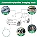 Auto Sunroof Drain Cleaning Tool,118Inch Long Pipe Cleaner for Car,Flexible Tube Cleaning Brush with 2Pcs 7.9inch Cleaning Brush Skinny Pipe Drain Dredge Cleaning Tool for Car Sunroof Wiper Drain Hole