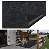 CIEOVO 4x6 Ft Horse Stall Mat, Stable Mat for Horses Back Non-Slip Design Mat Backing Moisture Absorbent Easy to Clean for Horses Livestock Stables Barns Kennels Garages