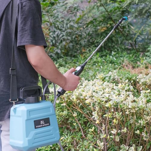 Pulvérisateur électrique 5L avec manche télescopique pour jardin - 6