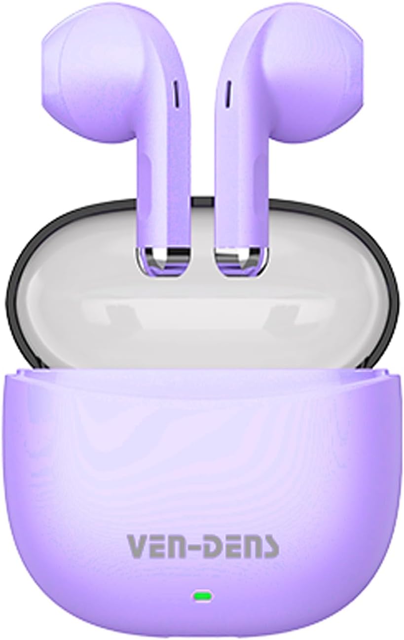 Wireless Earbuds For Samsung Galaxy S24 S25 FE Plus Ultra / A17 A56 A36 A26 A16 A15 5G A25 A35 A55/ S23 FE, Wireless Bluetooth 5.3 Earbuds with Microphone Hi-Fi Stereo Sound Headset (PURPLE)