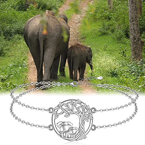 Elephant Anklet Elephant Anklets For Women Tree Of Life Ankle Bracelet Sterling Silver Adjustable Jewelry Charm Mom Daughter Birthday Valentines Mothers Day Gifts #TOP7