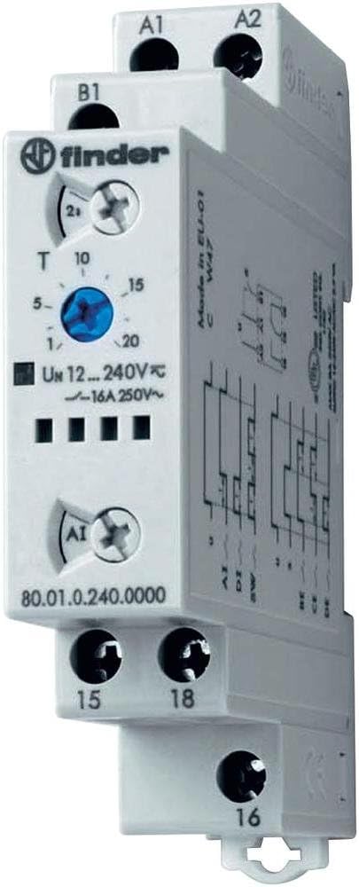 Koki view of Finder 80.01.0.240.0000 Time Delay Relay