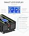 Novopal 3000W Pure Sine Wave Inverter 24V to 230V 240V Car Converter Power Inverter with Lcd Display 2AC Outlets,1 Usb Port,Remote Control for Motorhomes,Truck,Boat,Campi...