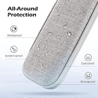 AGPTEK Case Holder for Apple Pencil, Slim PU Leather Carrying Case Pouch Cover Compatible with Apple Pen Accessories, USB Cable, Earphone,Samsung Stylus iPad Pro Pen/Pencil, Recording Pen, Gray