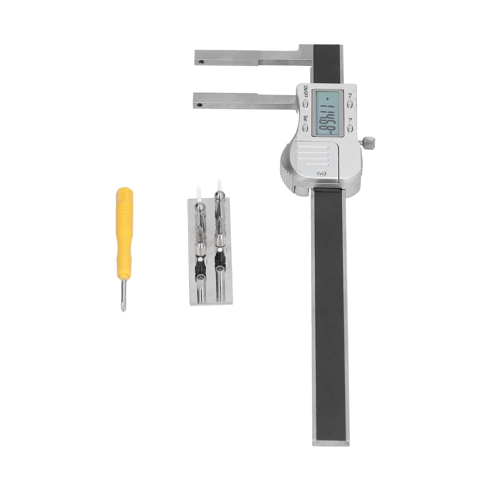 Aramox Elektroniczna Suwmiarka Cyfrowa Suwmiarka Cyfrowa ze Stali Nierdzewnej 0-150 Mm Odczyt 0,01 Mm dla Pomiaru Wewnętrznej średnicy Zewnętrznej i Głębokości w Warsztacie Obróbczym