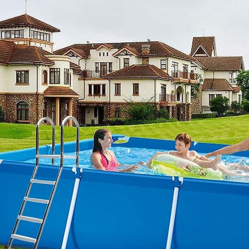 Escalera para piscina 4 peldaños acero inoxidable 52" miniatura 2