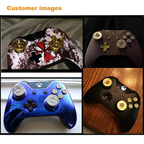 Bullet Buttons for Xbox One Controller, COCOTOP Raplacement Parts Bullet Thumbsticks and A B X Y Buttons Set Mod Kits for Xbox one / Xbox ONE Elite Controller Joystick
