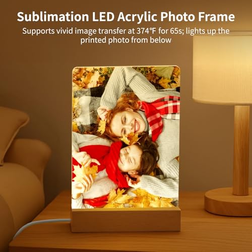 Cadre photo acrylique lumineux LED sublimation pour image nette