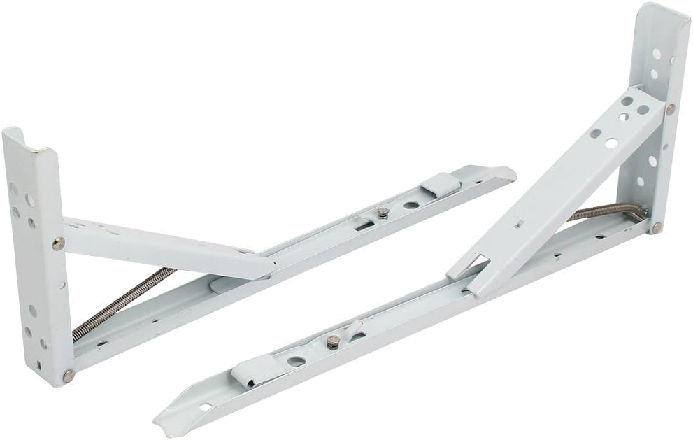 36cm 14" Length Metal Spring Loaded Triangle Folding Shelf Bracket Support 2pcs (a850c820ea71730bd4e39205a27ad616)