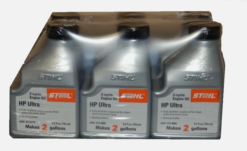 2 Cycle Hp Ultra Synthetic Engine Oil Mix 5.2 Oz 2 Gallon 6 Pack Replacement for Stihl OEM