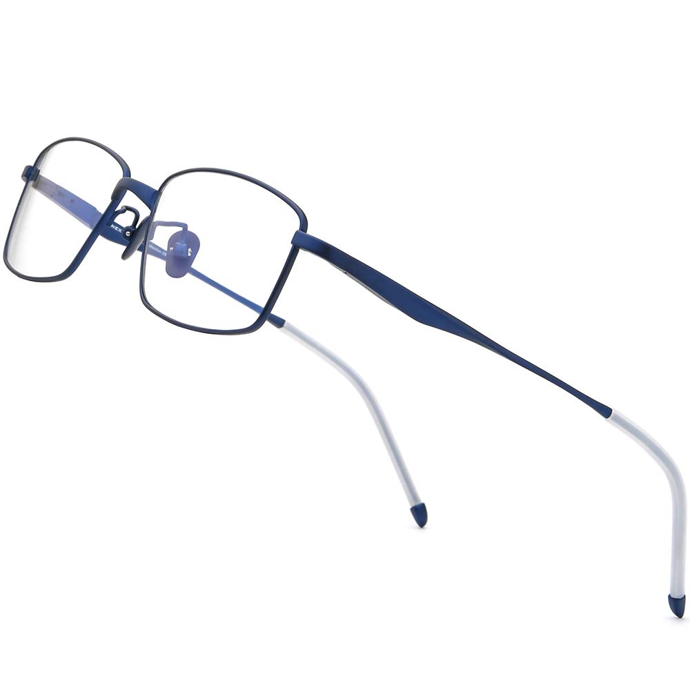 FONEX Titanium Glasses Frames for Men,Square Eyeglasses,Myopia Optical Eyewear 8556