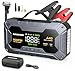 AIMAPOW Arrancador de Coches 8000A con Compresor, 160PSI Inflador de Neumáticos, Jump Starter 12V, Arrancador de Baterias de Coche(Todo Gasolina o 12L Diésel), Pantalla LCD, Luz de Emergencia